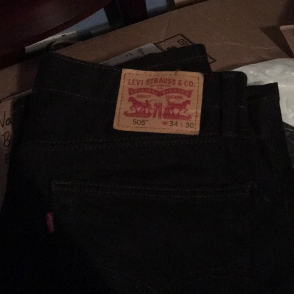 Men’s Levi’s 505 Black size w34L 30